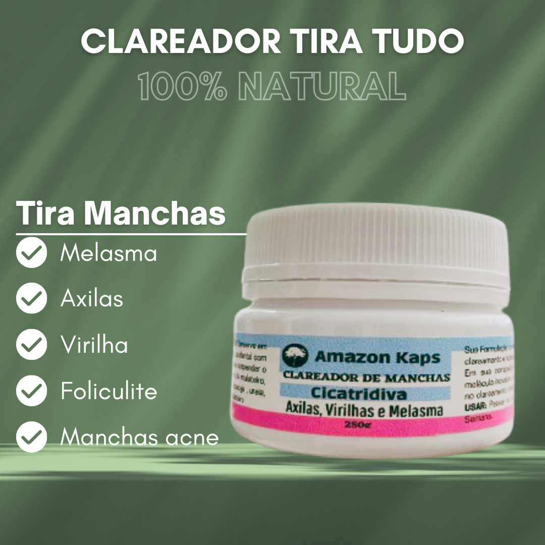 Cicatridiva Creme Clareador de Pele Contra Manchas e Melasma - COMPRE 1 E LEVE 2