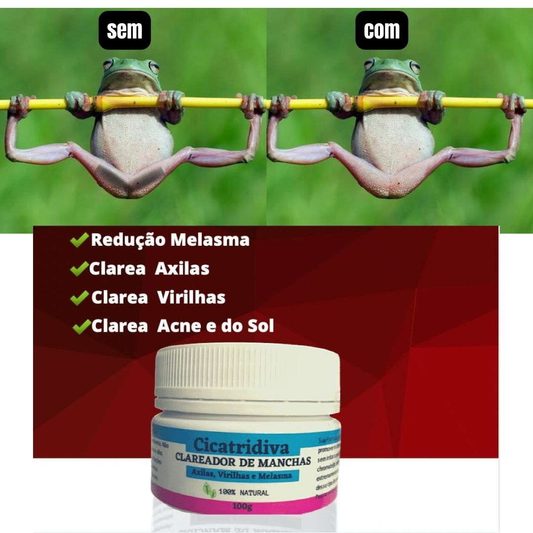 Cicatridiva Creme Clareador de Pele Contra Manchas e Melasma - COMPRE 1 E LEVE 2